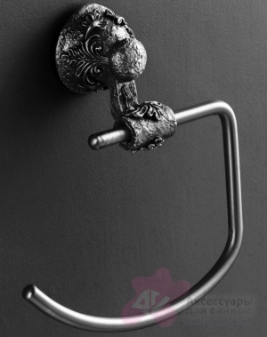 Полотенцедержатель Art&Max Sculpture AM-B-0686-T полукольцо серебро