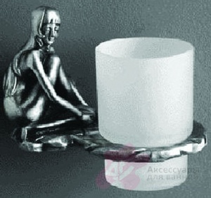 Стакан Art&Max Juno AM-B-0714-T настенный серебро