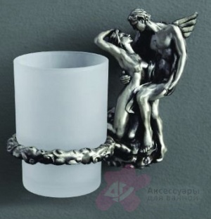 Стакан Art&Max Romantic AM-B-0814-T настенный серебро