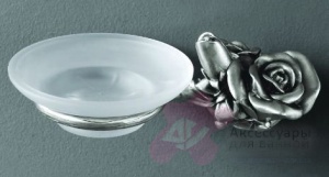 Мыльница Art&Max Rose AM-B-0915-T настенная серебро