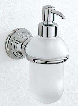 Дозатор для мыла Carbonari Night PSNI2 подвесной хром / стекло матовое