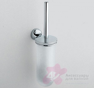 Ершик для туалета Colombo Melo B1207.000 подвесной хром / стекло матовое