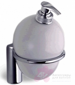 Дозатор для мыла Colombo Luna B9302.000 подвесной хром / стекло матовое