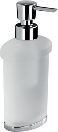 Дозатор для мыла Colombo Land B9319.000 настольный хром / стекло матовое