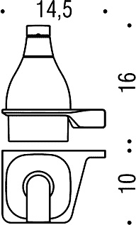 Дозатор для жидкого мыла Colombo Alize B9330 DX подвесной (правый хром