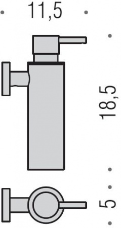 Дозатор для мыла Colombo Plus W4981 подвесной хром