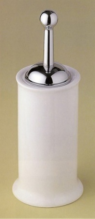 Ершик для туалета Devon&Devon New York NY120CR напольный хром / керамика белая