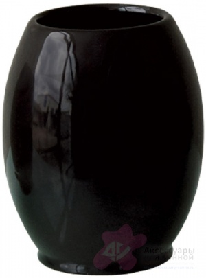Стакан Nicol Samira 2112025 настольный керамика черная