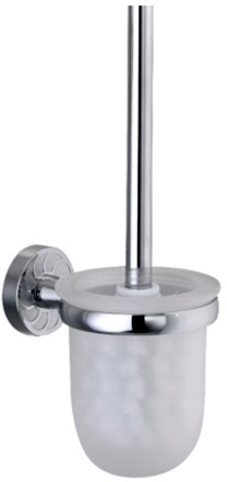 Ершик для туалета Wasserkraft Isen K-4000 K-4027 подвесной хром/стекло матовое