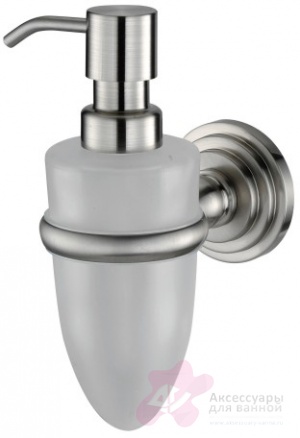 Дозатор для мыла Wasserkraft Ammer K-7000 K-7099 подвесной хром матовый/стекло матовое