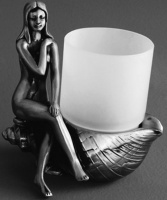 Стакан Art&Max Juno AM-B-0071D-T настольный серебро