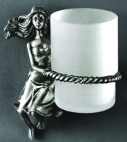 Стакан Art&Max Athena AM-B-0614-T настенный серебро