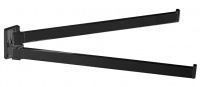 Полотенцедержатель Colombo Look B1612.NM двойной длина 33,5 см черный матовый