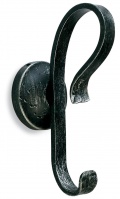 Крючок StilHaus Flora F 13 одинарный античная черная тоскана