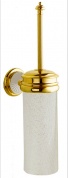 Подробнее о Ерш для туалета Boheme Palazzo Blanco 10114 настенный золото / стекло кракле /керамика белая
