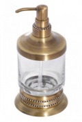 Подробнее о Дозатор жидкого мыла Cameya A1412 настольный бронза/Swarovski/стекло