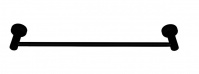 Подробнее о Полотенцедержатель Colombo Plus W4911.NM одинарный длина 63,5 см черный матовый