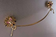 Подробнее о Полотенцедержатель Etruska Papillon 4759/55/PERLA одинарный 72 см золото/белый
