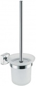 Подробнее о Ершик для туалета Fixsen Kvadro FX-61313A подвесной хром/стекло матовое (с доп. щеткой)