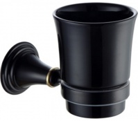 Подробнее о Стакан Fixsen Luksor FX-71606B подвесной цвет черный/керамика черная