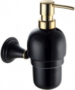 Подробнее о Дозатор для мыла Fixsen Luksor FX-71612B подвесной цвет черный/керамика черная