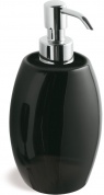 Подробнее о Дозатор для жидкого мыла StilHaus Zefiro 654(08-NE) настольный хром / керамика черная