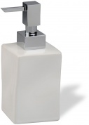 Подробнее о Дозатор для жидкого мыла StilHaus Prisma 795(08-BI) настольный хром / керамика белая