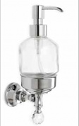 Подробнее о Дозатор для жидкого мыла StilHaus Smart Light SL30(08) CR настенный хром / стекло прозрачное/ Swarovski