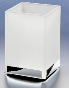 Подробнее о Стакан Windisch Box Matt 94121MCR настольный хром /стекло матовое белое