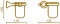 Стакан Bagno&Associati Regency RE14551 подвесной хром / стекло матовое