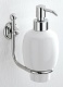 Дозатор для мыла Carbonari Teresa PSTE2 CR / ORO подвесной хром / золото / керамика белая