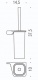 Ершик для туалета Colombo Alize B2507 DX подвесной (правый хром /стекло матовое