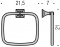 Полотенцедержатель Colombo Portofino B3231 СR кольцо хром