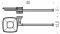 Полотенцедержатель Colombo Portofino B3274 CR DX с мыльницей (левый длина 40 см хром