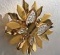 Полотенцедержатель Etruska Papillon 4758/55/PERLA одинарный 46,5 см золото/белый