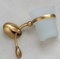 Стакан Etruska Retro 8551/55/CER настенный золото / керамика белая