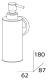 Дозатор FBS Ellea ELL 011 для жидкого мыла подвесной хром