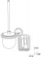 Ерш FBS Ellea ELL 058 для туалета подвесной с держателем освежителя воздуха (справа хром / хрусталь матовый