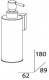 Дозатор FBS Esperado ESP 011 для жидкого мыла подвесной хром