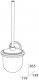 Ерш FBS Luxia LUX 057 для туалета подвесной хром / хрусталь матовый