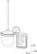 Ерш FBS Luxia LUX 058 для туалета подвесной с держателем освежителя воздуха (справа хром / хрусталь матовый