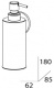 Дозатор FBS Standard STA 011 для жидкого мыла подвесной хром