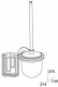 Ерш FBS Standard STA 058 для туалета подвесной с держателем освежителя воздуха (справа хром / хрусталь матовый