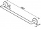 Полотенцедержатель Geesa Circles 6007-02 одинарный длиной 60 см хром