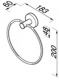 Полотенцедержатель-кольцо Geesa Nemox 6504-02 хром