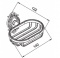 Мыльница-решетка Hayta Gabriel 13904/VBR подвесная Antic Brass (состаренная латунь