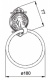 Полотенцедержатель Hayta Gabriel 13906/VBR кольцо Antic Brass (состаренная латунь